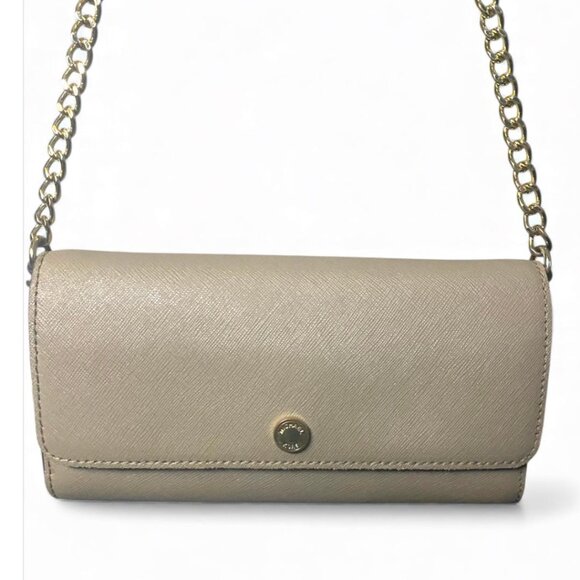 MICHAEL KORS - Jet Set Crossbody Bag Wallet, Medium - Brown/Gold - Picture 1 of 6